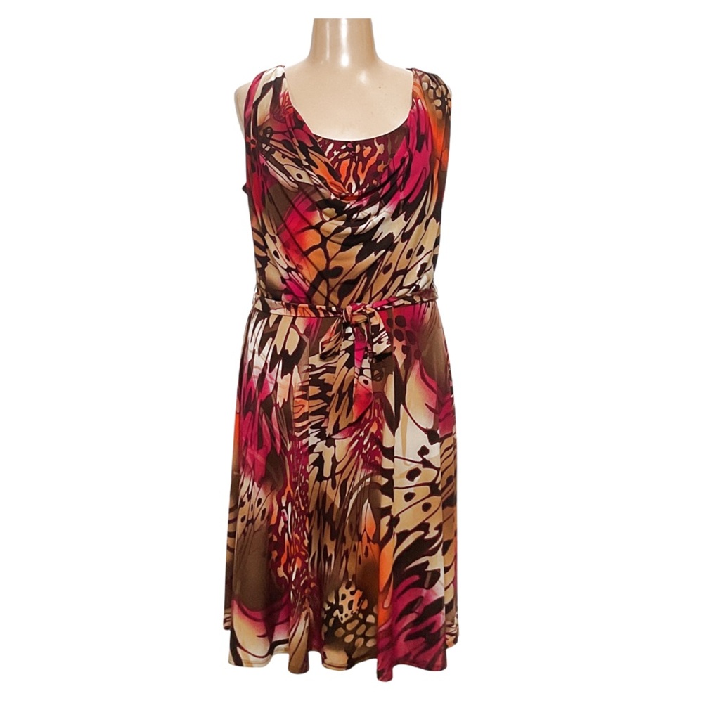 Lane Bryant | Women's Multicolor butterfly wing pattern Midi Dress